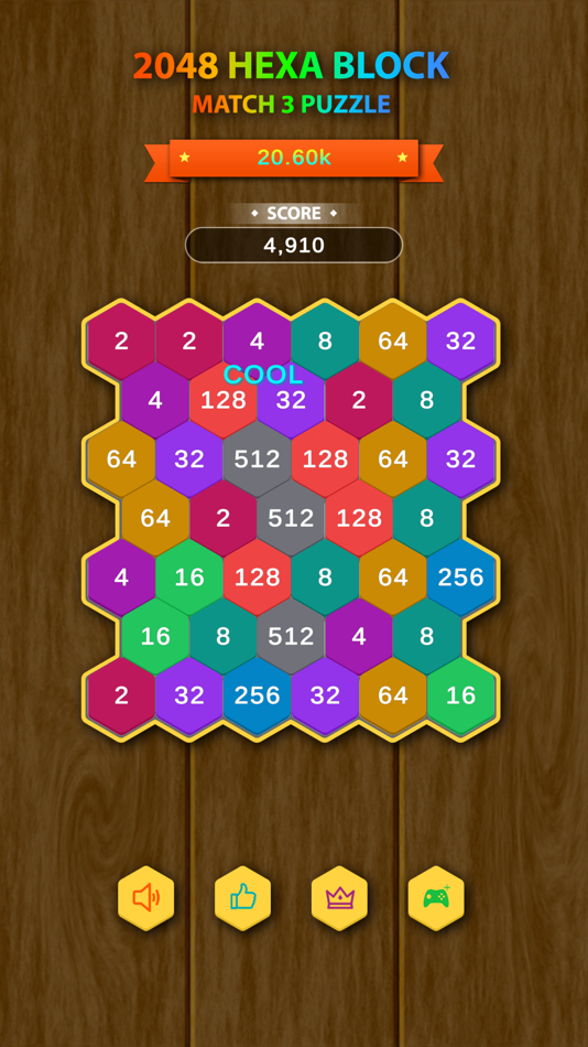 #1. Hexa Block - Match 3 Puzzle (iOS) By: Hoa Pham Van