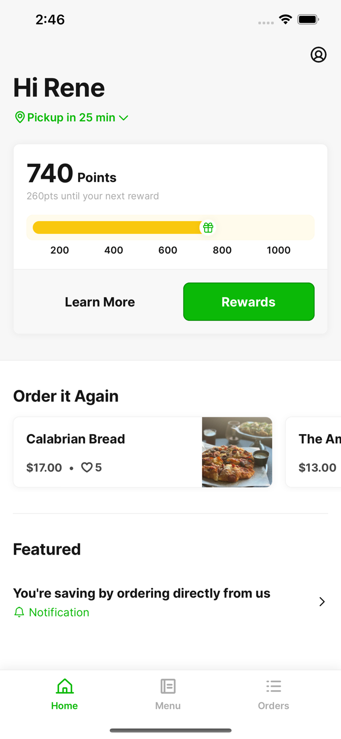 Amicis Kitchen and Living Room