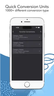 quick conversion units iphone screenshot 3