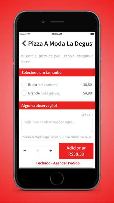 La Degusta Pizzaria Screenshot
