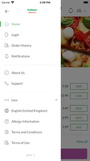 italiano pizzeria kebab pasta iphone screenshot 4
