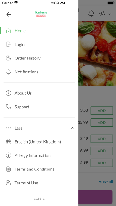 Italiano Pizzeria Kebab Pasta Screenshot