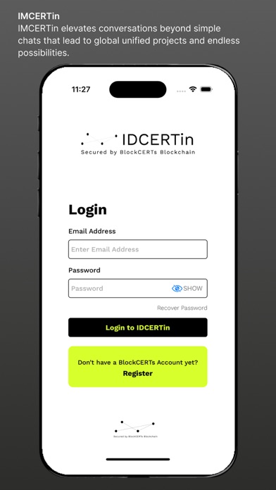 BlockCerts IDCERTin Screenshot