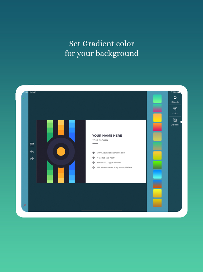 Business Card Maker  Editor