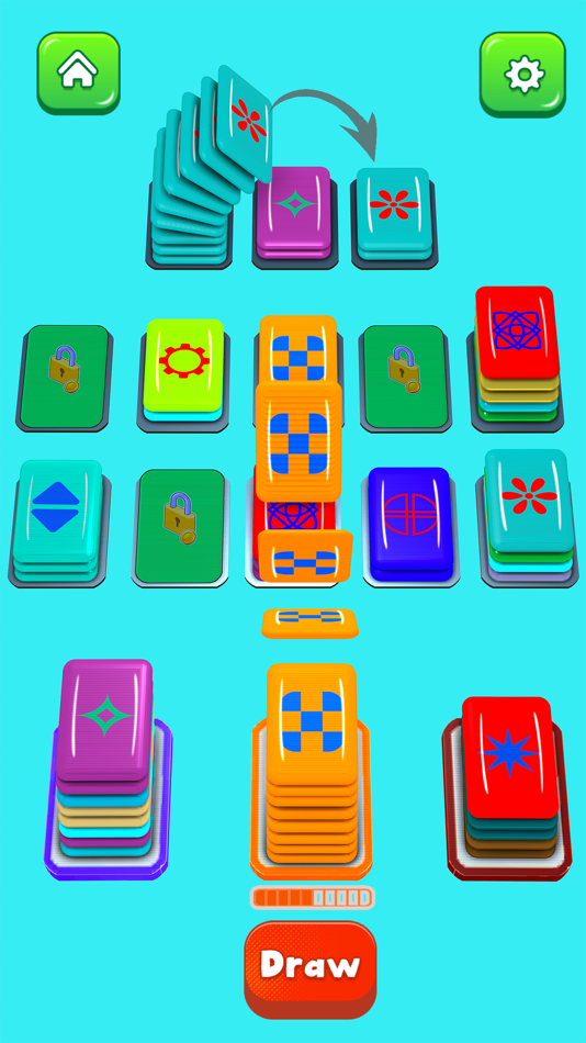 #3. Color Card Shuffle Sort Games (iOS) 由: Tamoor Farid