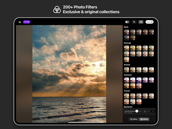 Bright Filters iPad screenshot 4 - Photo & Video app