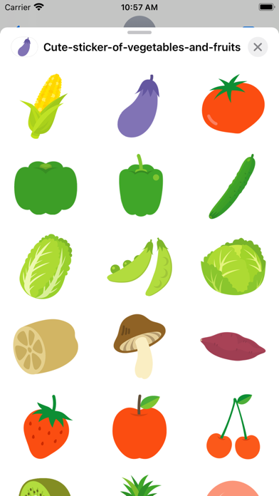 Screenshot #2 pour Légumes et fruits mignons