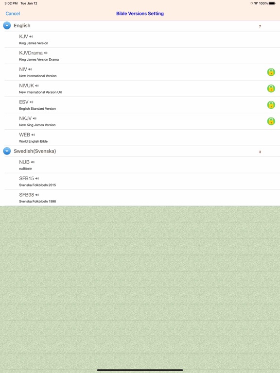 Screenshot #6 pour Swedish Finnish English Bible