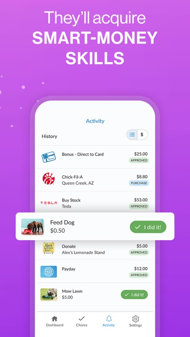 BusyKid: Kids Debit Card Screenshot