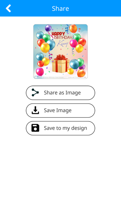 Happy Birthday Card Maker Screenshot