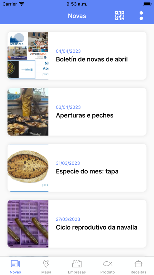 #2. pescadeRías ¿de onde se non? (iOS) Podle: Xunta de Galicia