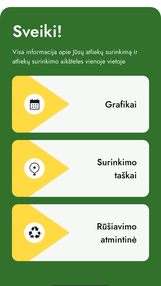 #1. ŠRATC - atliekų tvarkymas (iOS) Podle: ŠRATC