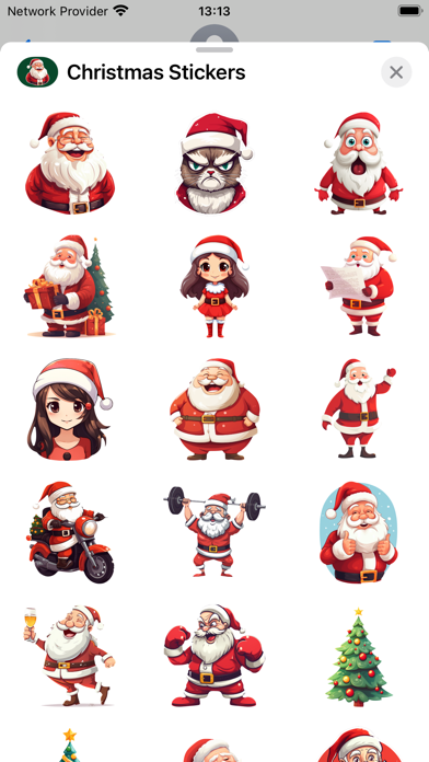 Merry Christmas Sticker Set Screenshot