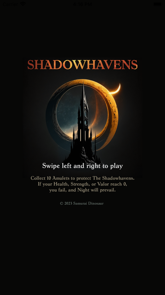 #1. Shadowhavens (iOS) 由: Samurai Dinosaur
