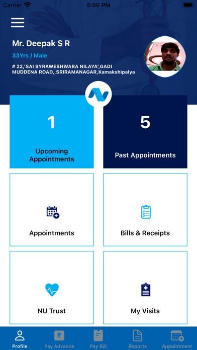 NU Hospitals Screenshot