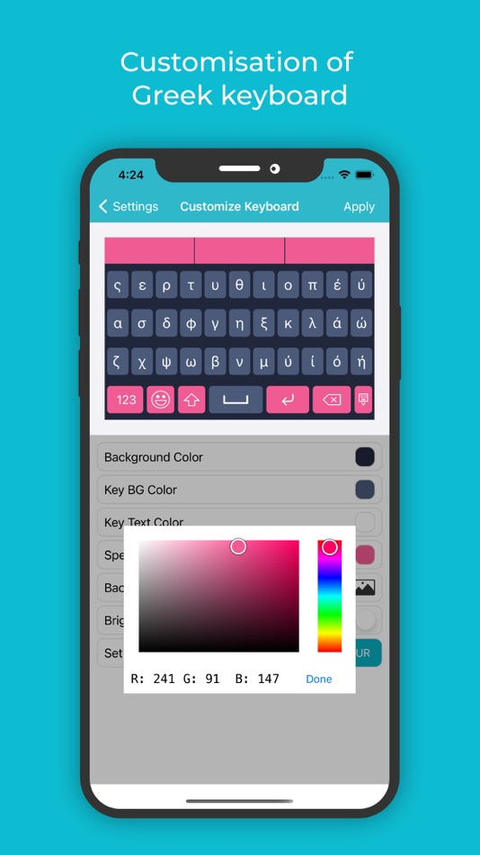 #5. Greek Keyboard : Translator (iOS) Podle: Rushikesh Trivedi