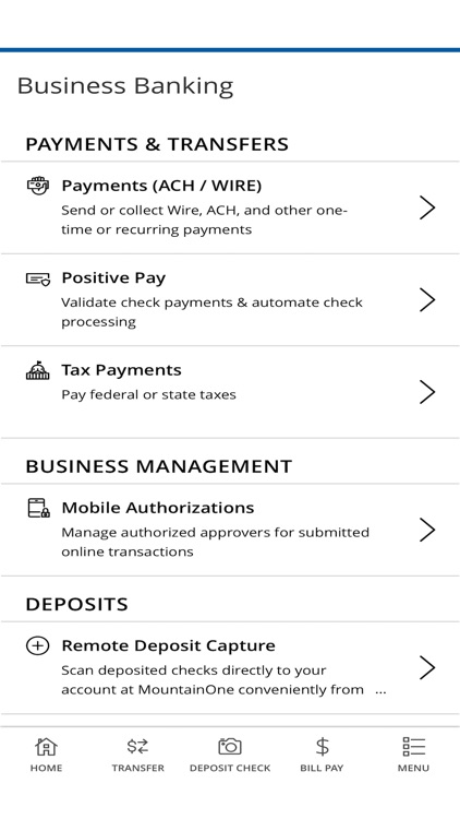 MountainOne Bank Mobile screenshot-5