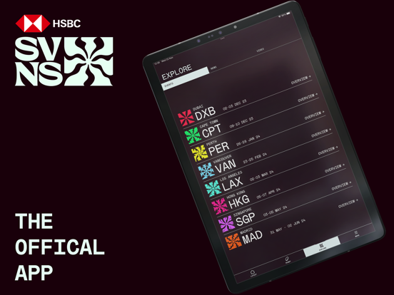 HSBC SVNS iPad app afbeelding 1
