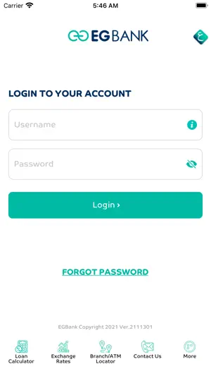 EGBank Mobile Banking screenshot 1