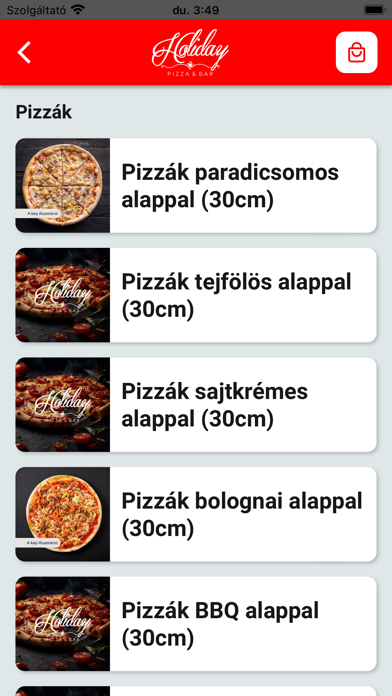 Holiday Pizza & Bar Screenshot