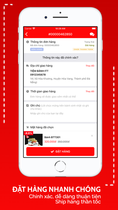 Tiembanhitt - Đặt bánh online Screenshot