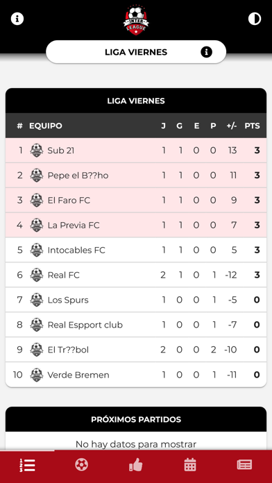 INTER LEAGUE Screenshot