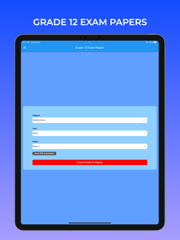 Grade 12 Exam Papers