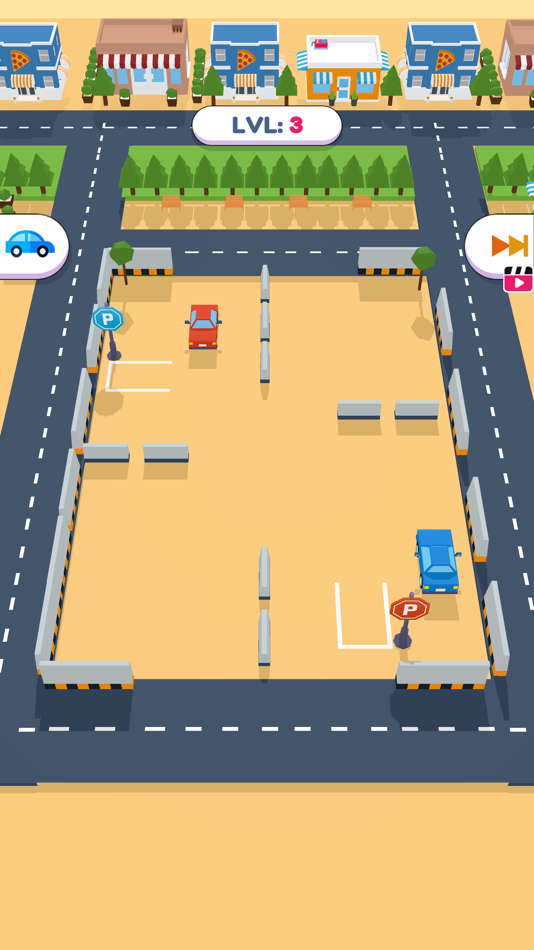 #4. Car Park - Draw Lines Puzzle (iOS) By: Genix Lab