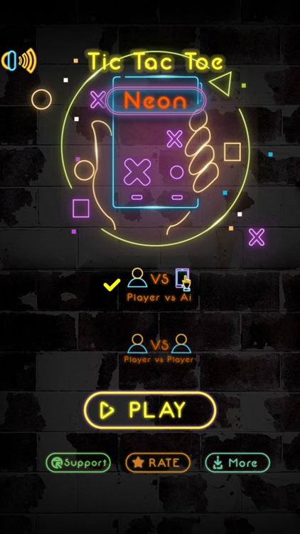 Tic Tac Toe Neon Game