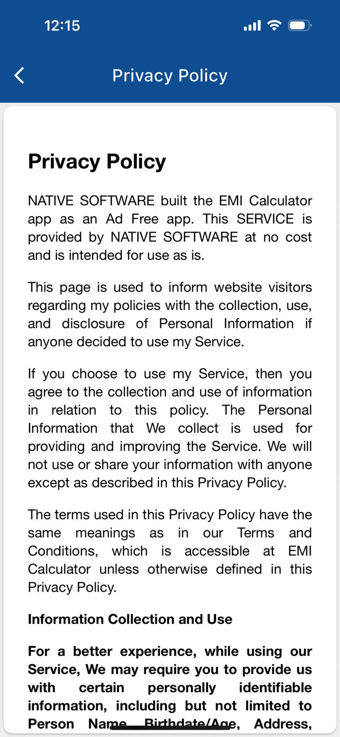 EMI Calculator - All In One