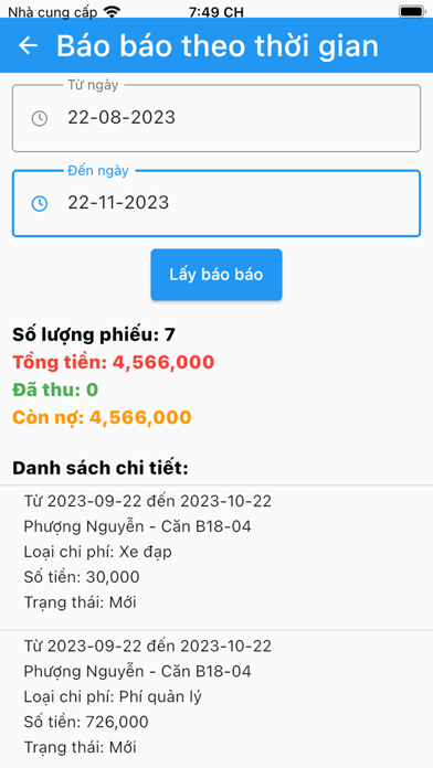 Quản Lý Phòng Trọ Việt Nam Screenshot