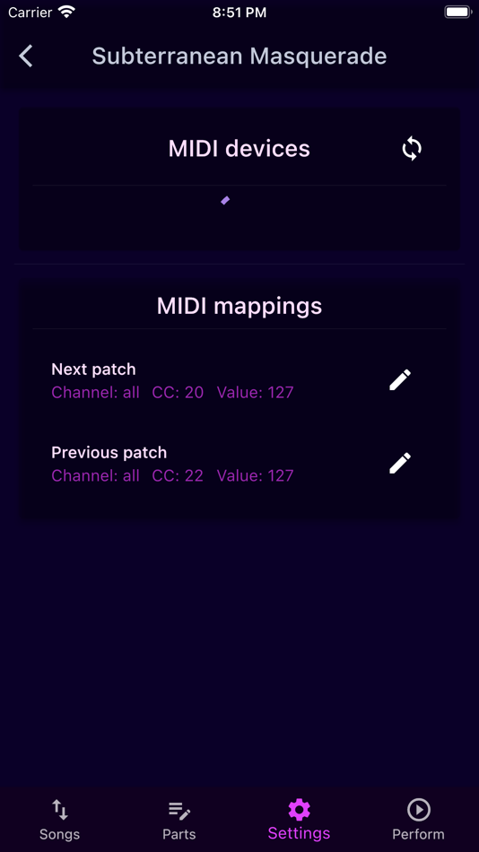 #2. MIDI Set List (iOS) Podle: Shai Yallin