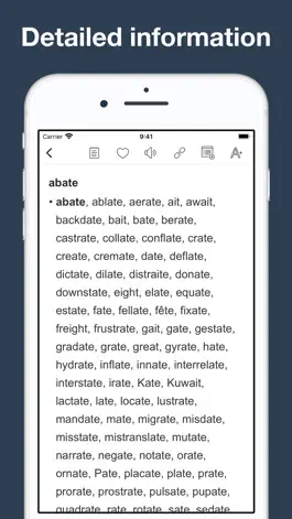 Game screenshot English Rhyme Dictionary apk