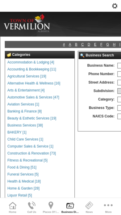 Town of Vermilion App Screenshot