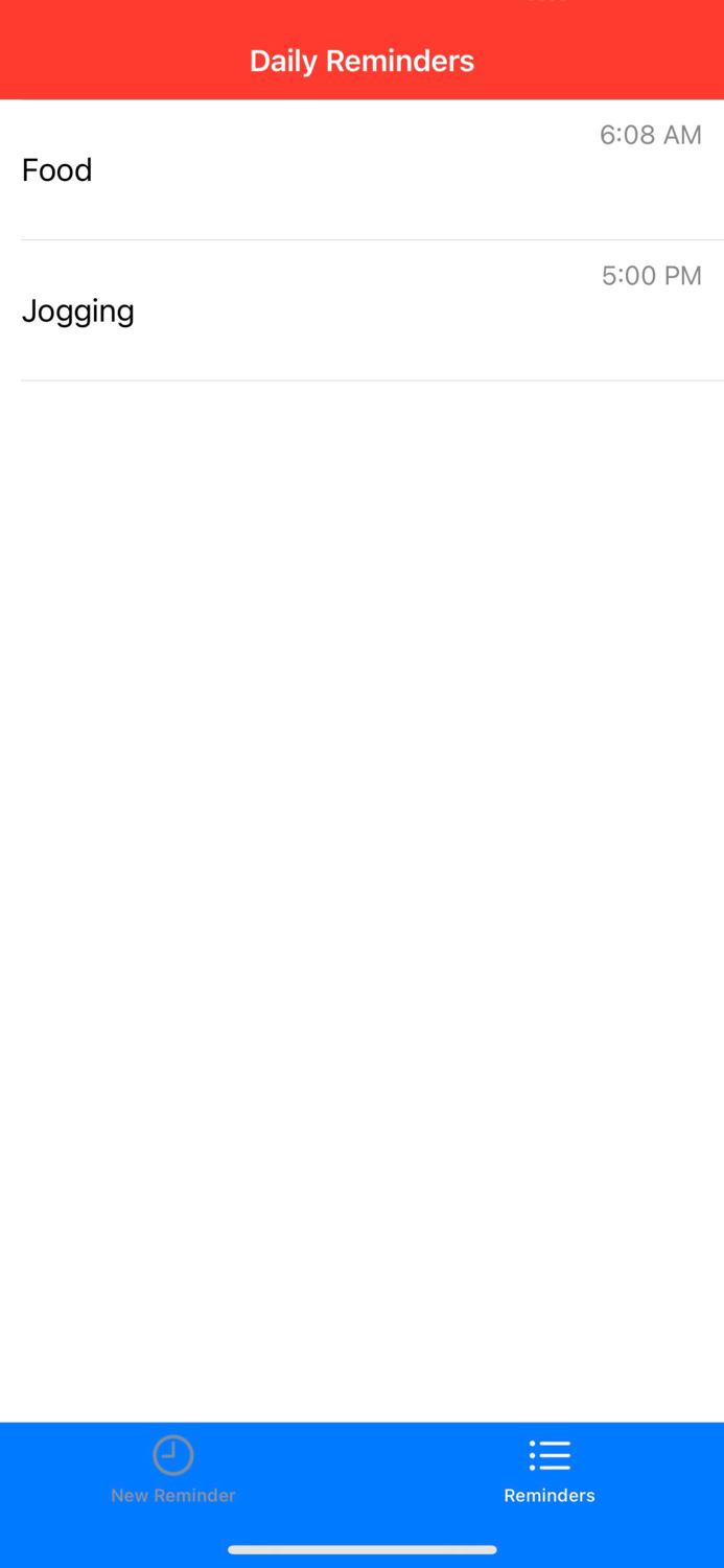 Daily Reminder Notified Daily