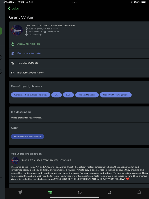Reluvotion iPad screenshot 3 - Social Networking app