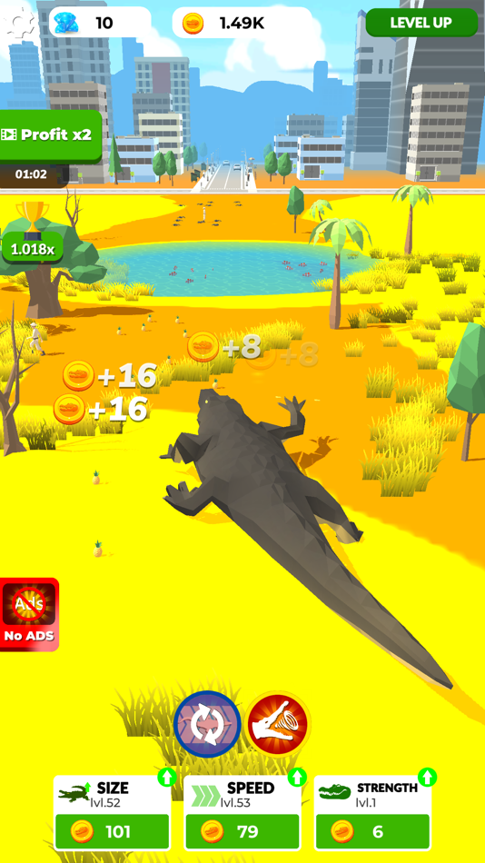 #9. Idle Evolution: Reptile Empire (iOS) Podle: Nikita Subachev