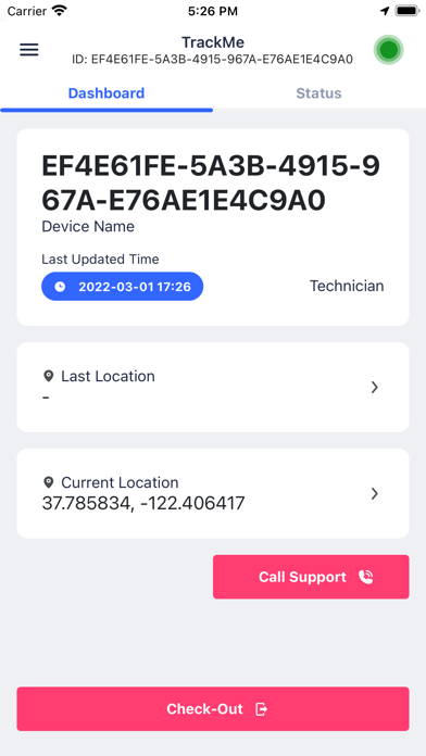 Trackme v2 Screenshot