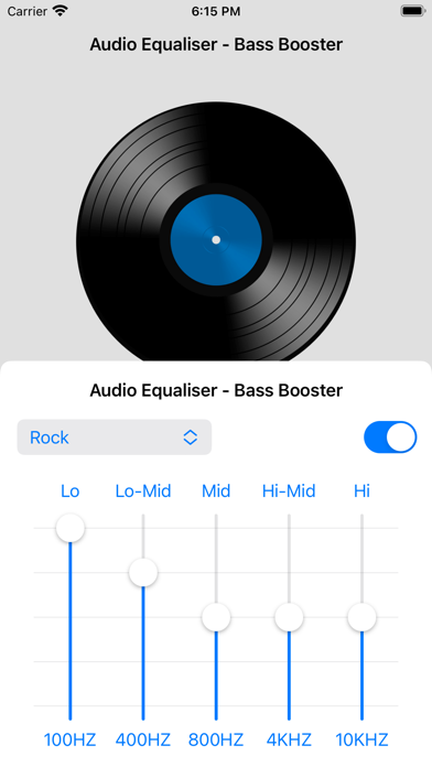 Screenshot 3 of Audio Equaliser App