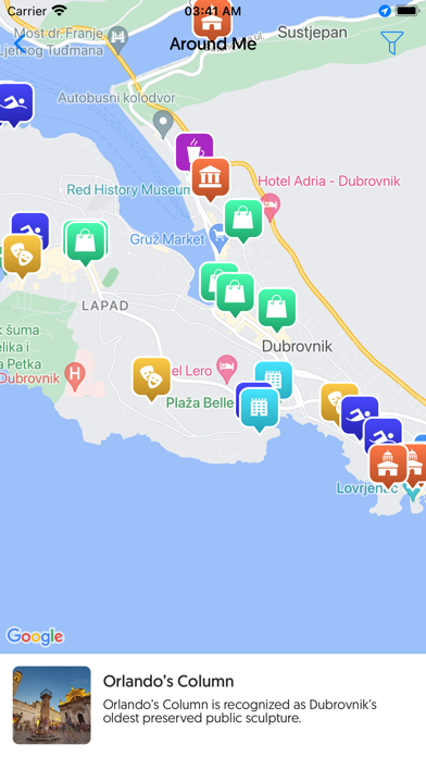 Dubrovnik City App Screenshot