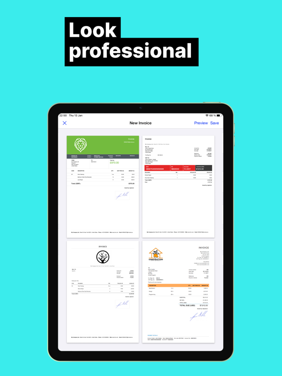 Freebie Estimate Maker App iPad screenshot 4 - Finance app