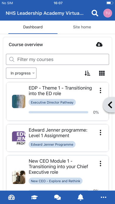 NHS Leadership Academy Screenshot