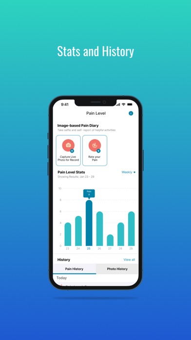 Hero Pain Tracking App Screenshot