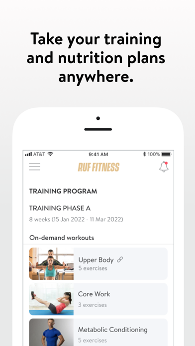 RUF Fitness Screenshot
