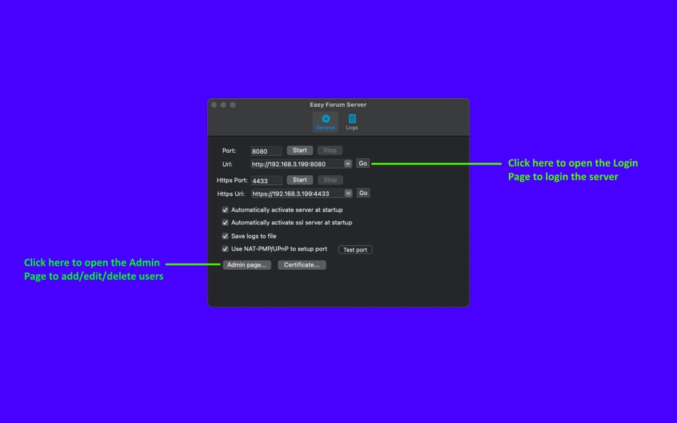 #1. Easy Forum Server (macOS) 由: 静俐 张