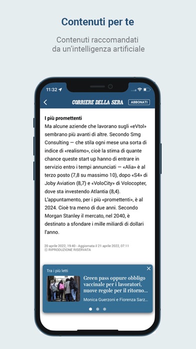 Corriere della Sera - Online Screenshot