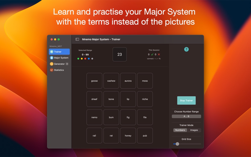 #6. Mnemo Major System (macOS) Podle: Gerald Reindl