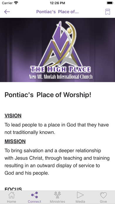 New Mount Moriah Int'l Church Screenshot