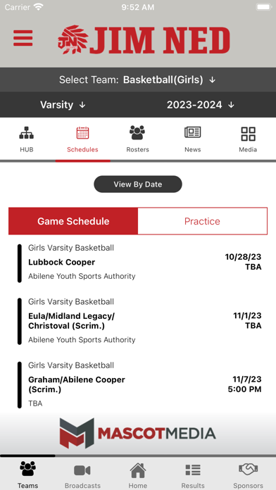 Jim Ned Athletics Screenshot