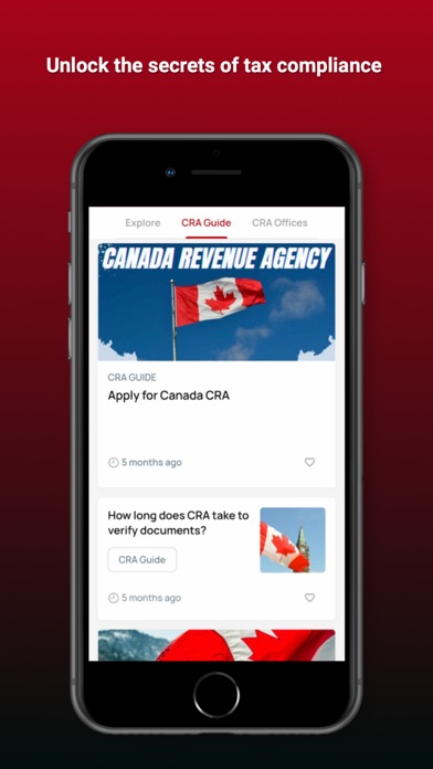 Canada Revenue Agency CRA Info Screenshot